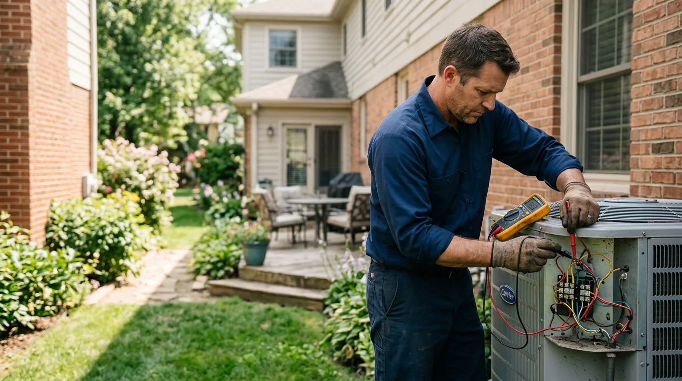 HVAC technician working near Maywood, MO